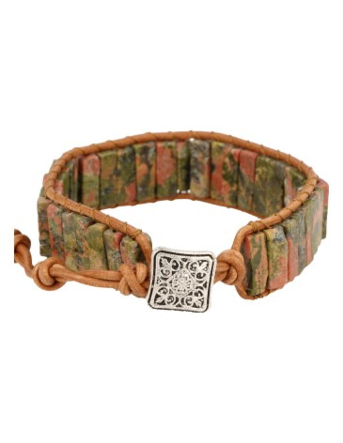 Unakit läderarmband i bohemstil, justerbart 20, 22 och 25 cm