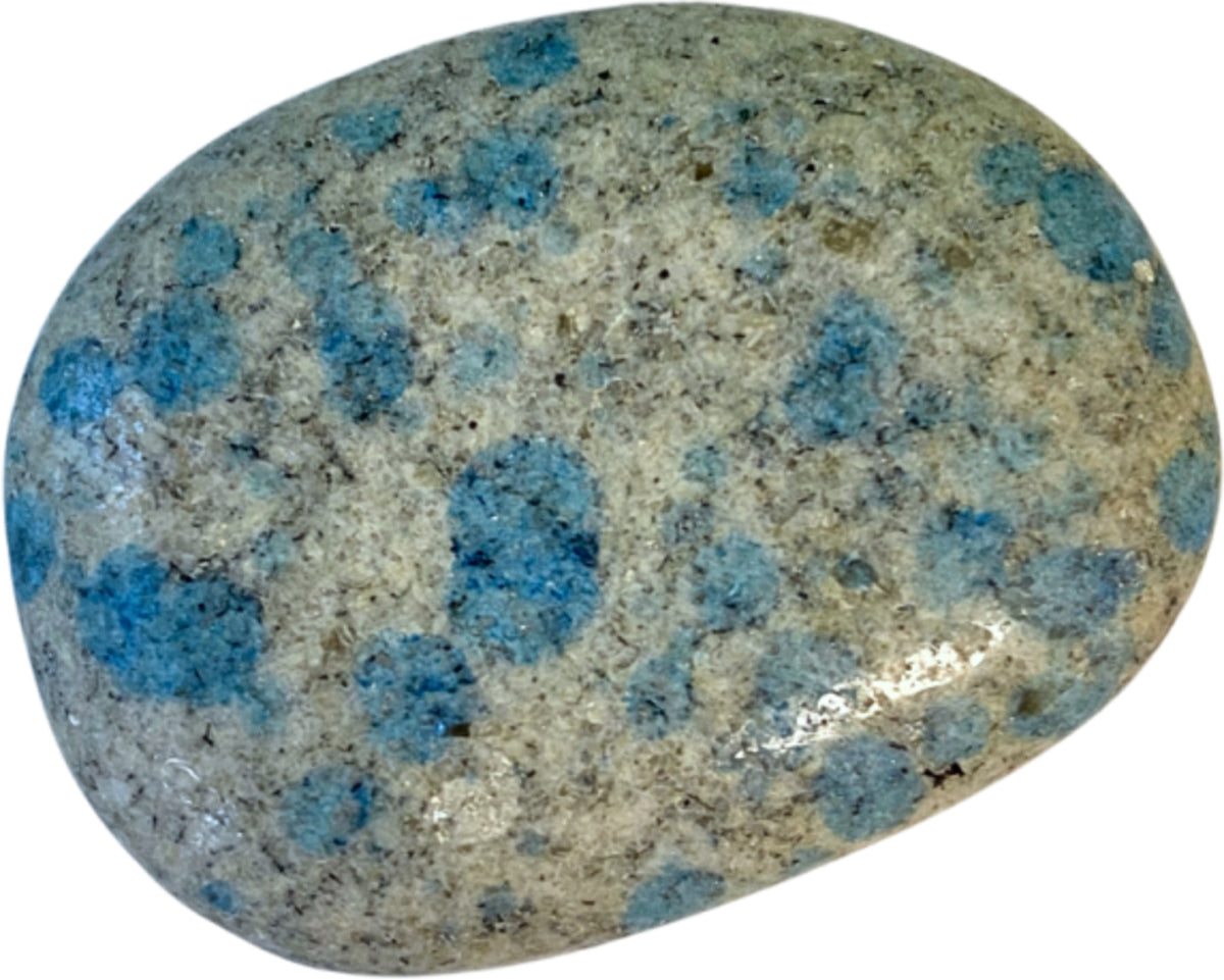 K2 ficksten (azurit i granit), platt, ca 4 cm