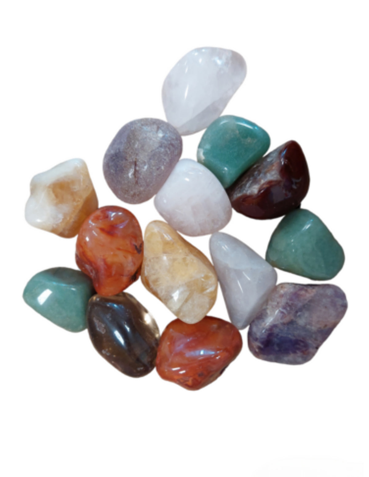 Blandade trumlade stenar, Sydafrika mix, 2 till 4 cm, 250 g