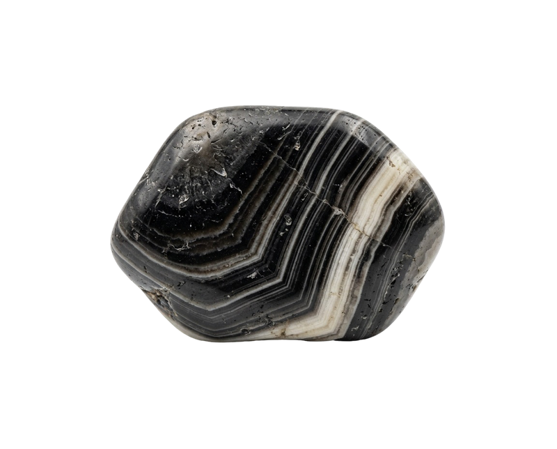 Svart bandad onyx – kristall