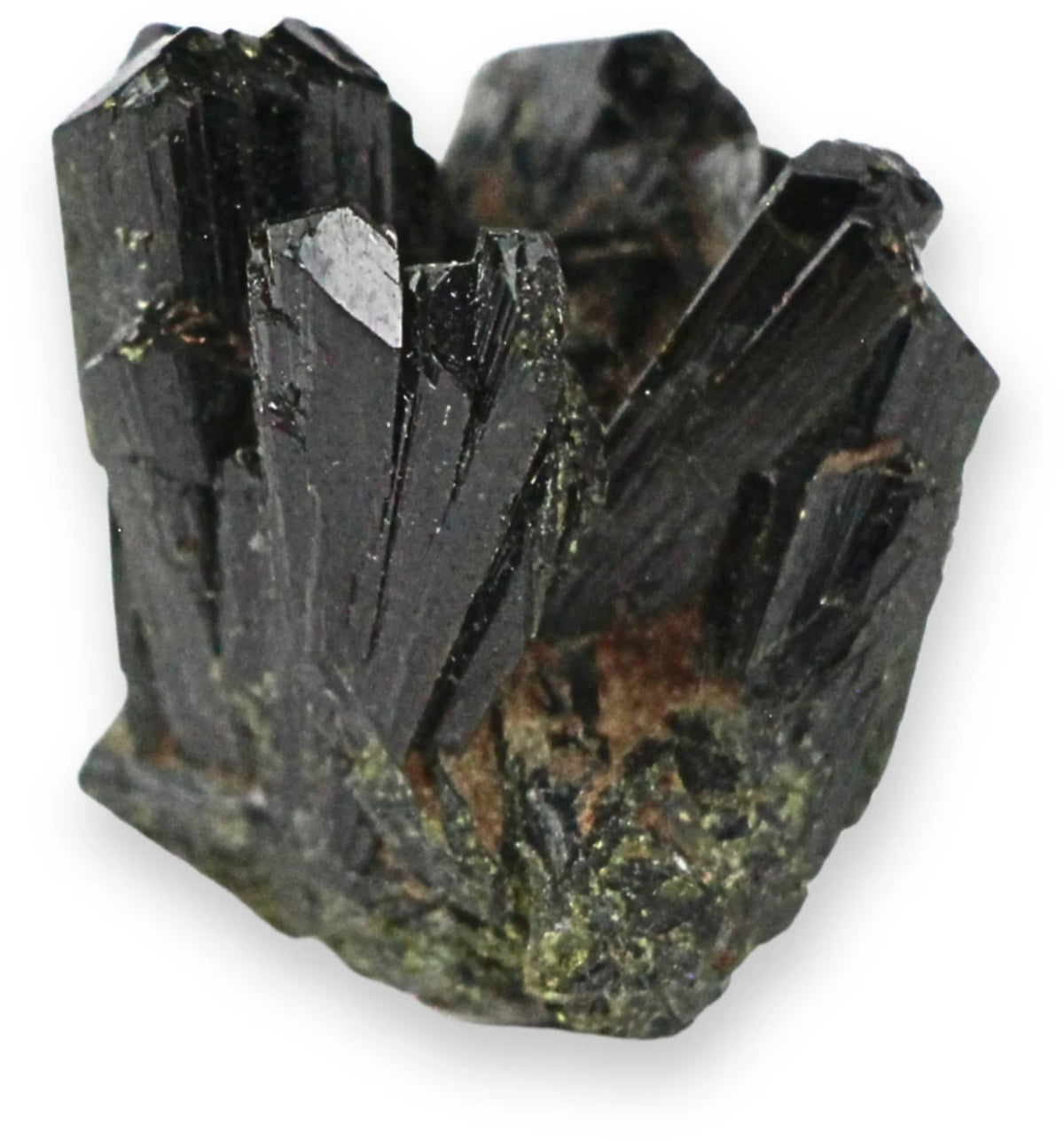 Aegirin kristall, rå, svartgrön, 2,5 cm, nr 02
