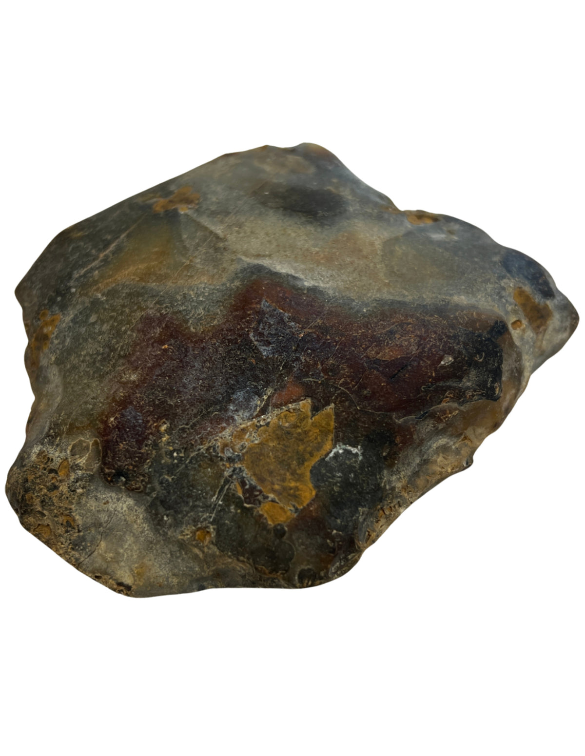 Dendritagat, delvis polerad skulptur, 13 x 11 cm, nr 01