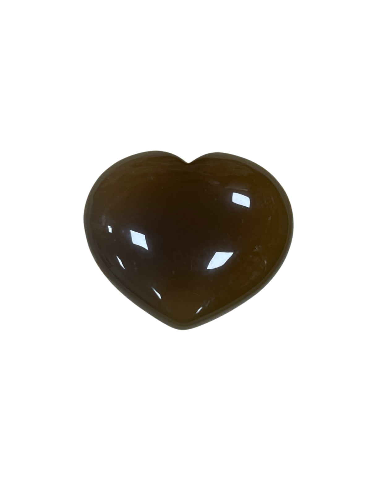 Agat hjärta, naturfärger, 4,5 cm