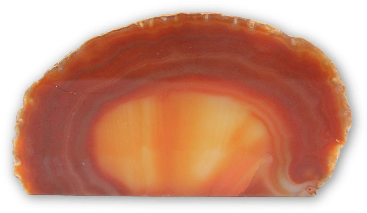 Agat ändstycken, röda färgade, per kg, 5 till 10 cm