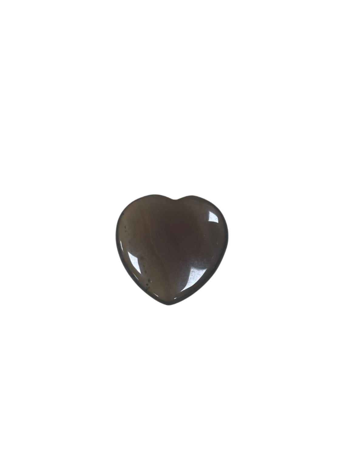 Grå agat hjärta, 2,5 cm, ca 20 g