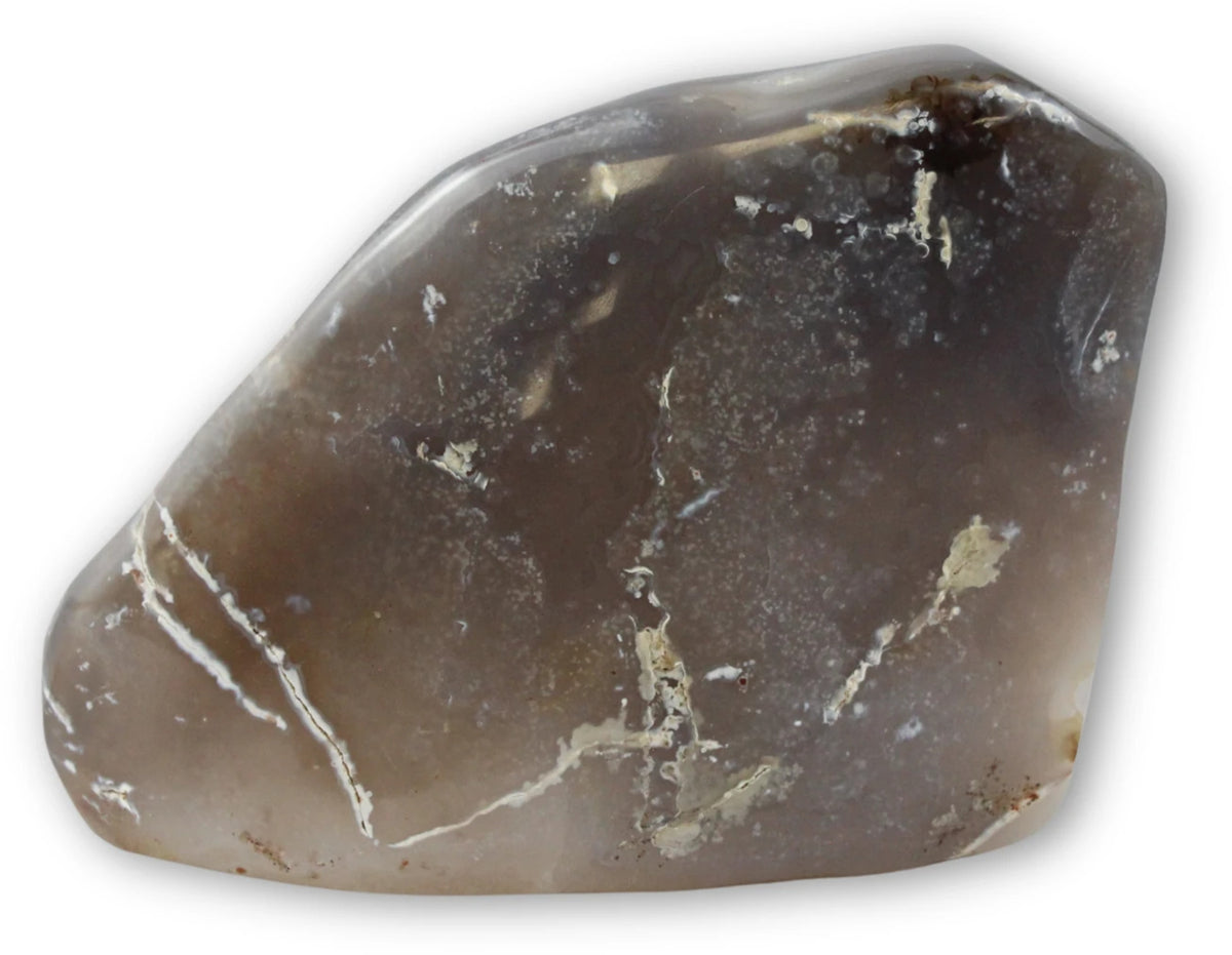 Grå agat skulptur, 14 cm, nr 01