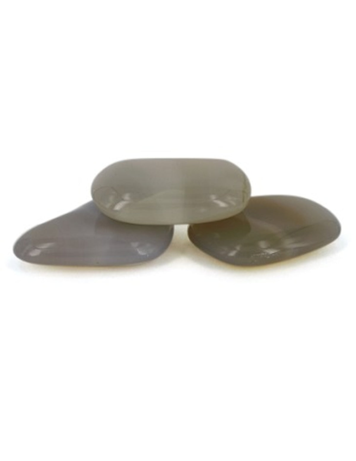 Agat handsten, polerad, 5 till 6 cm