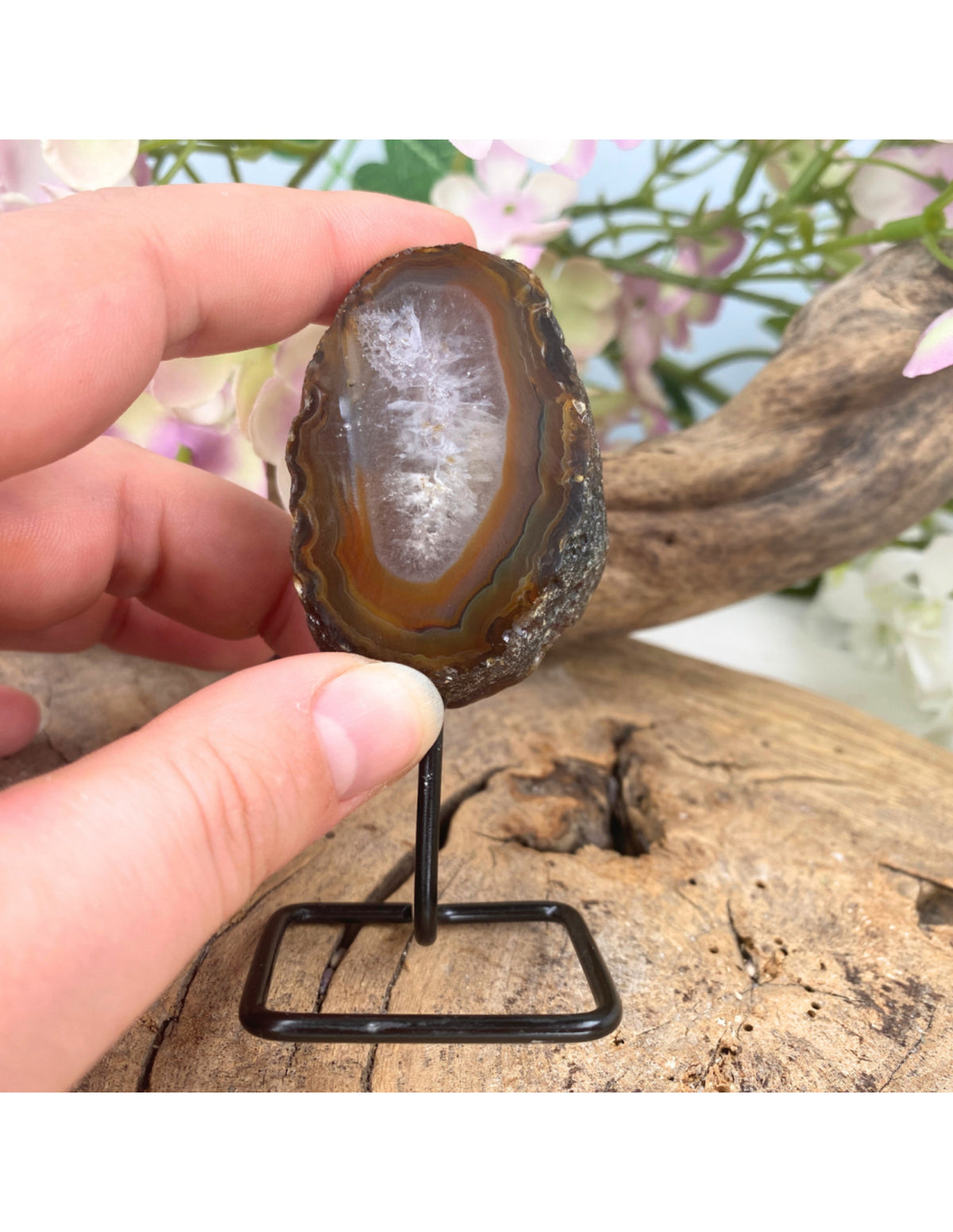 Agat på fot, mini, 8 cm, nr 16 (83 g)