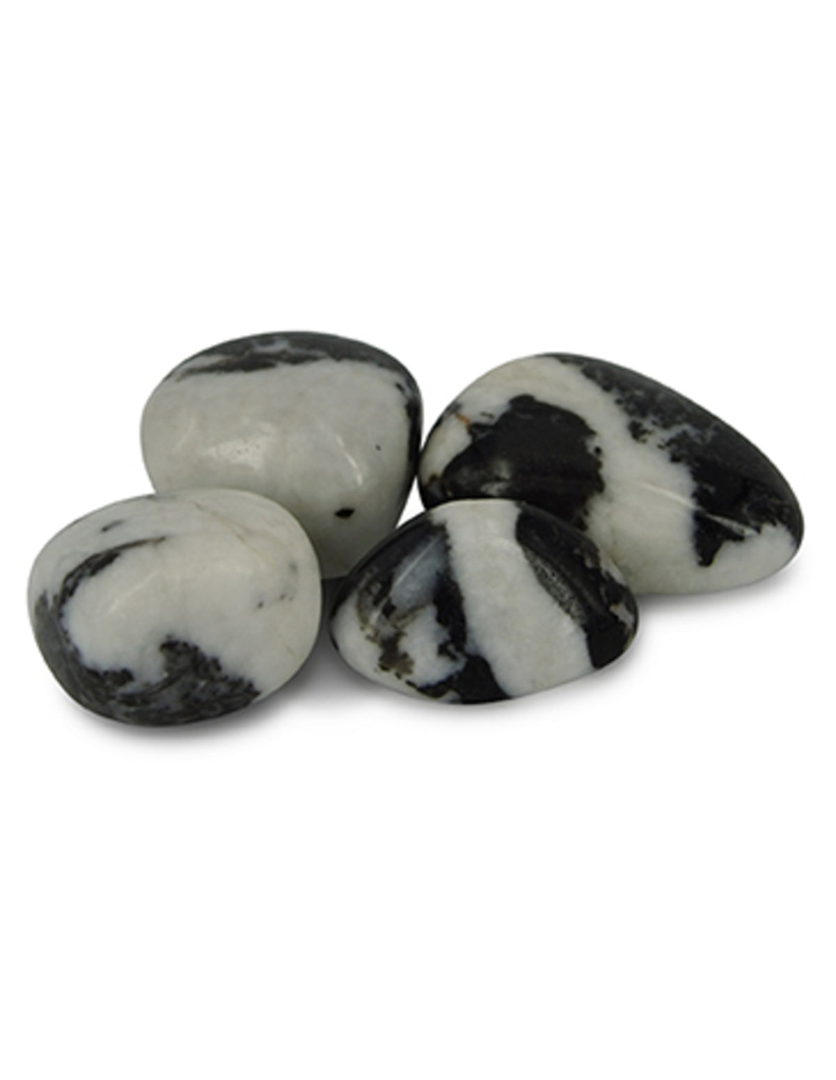 Agat trumlade stenar, spökagat (zebra), 50 g