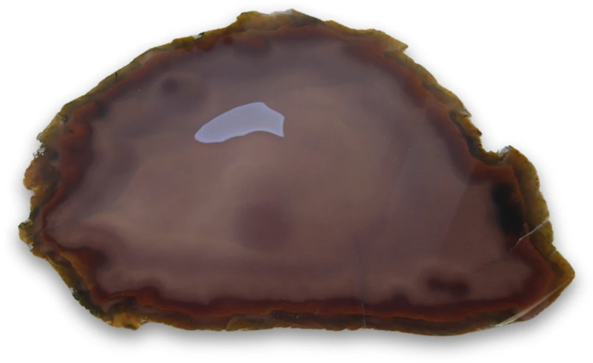 Agat skiva, naturlig, XL, 33 cm, nr 04