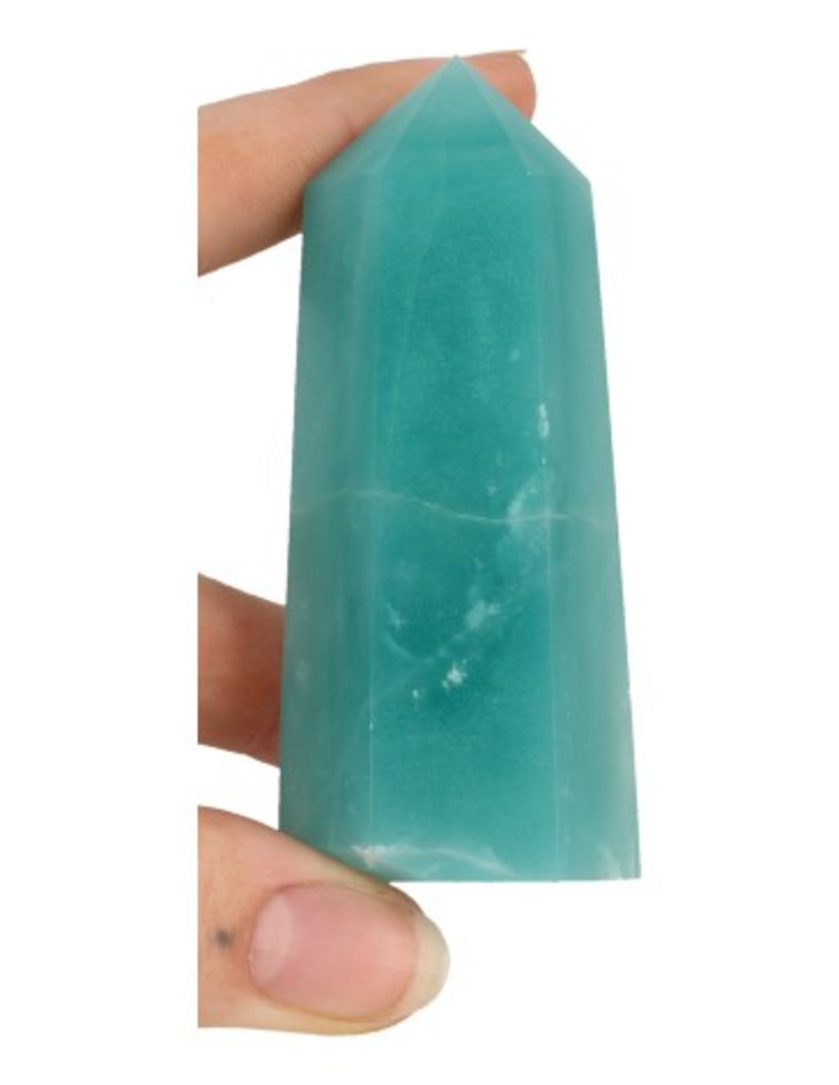 Amazonit spets, 7 till 8 cm, 100 till 125 g