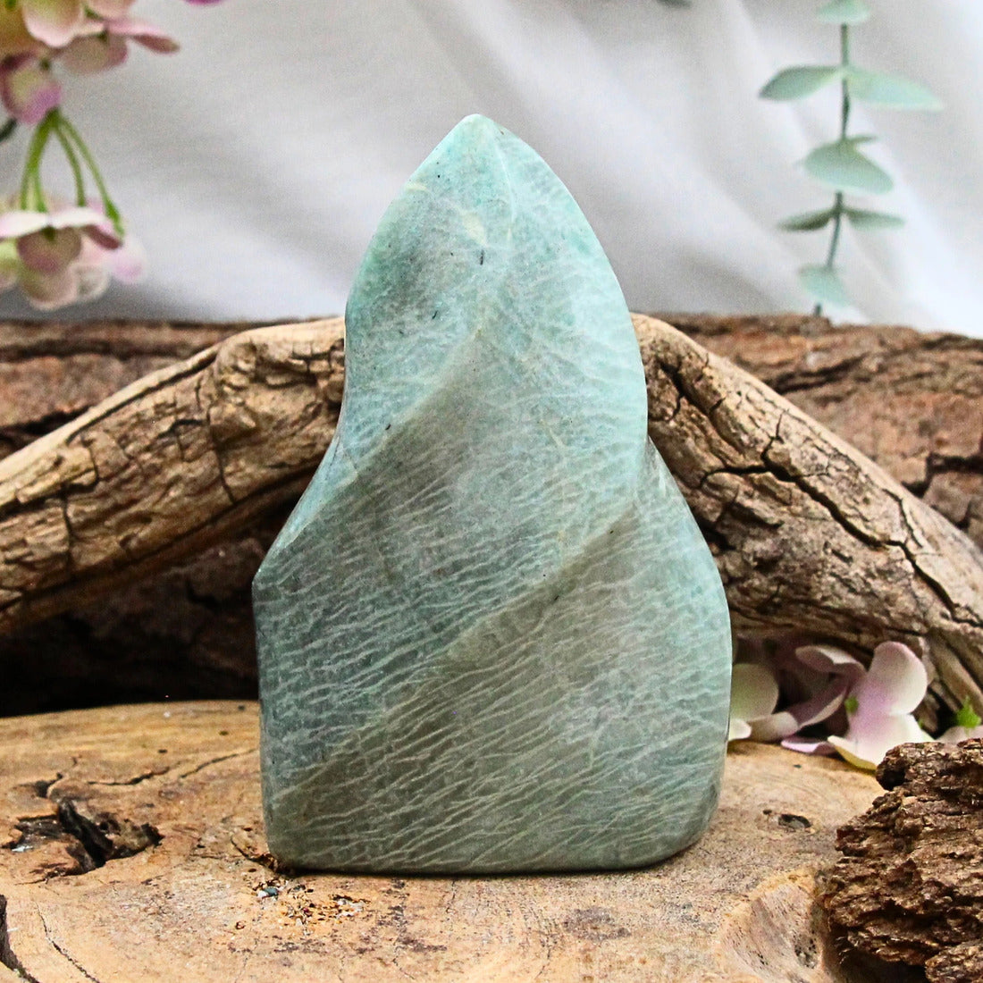Amazonit flamma, blågrön till turkos, 12,5 x 4 x 8 cm, nr 03
