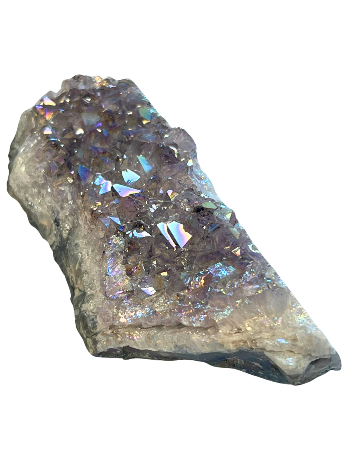 Ametist aura, belagd med metall, 13,5 cm, nr 5