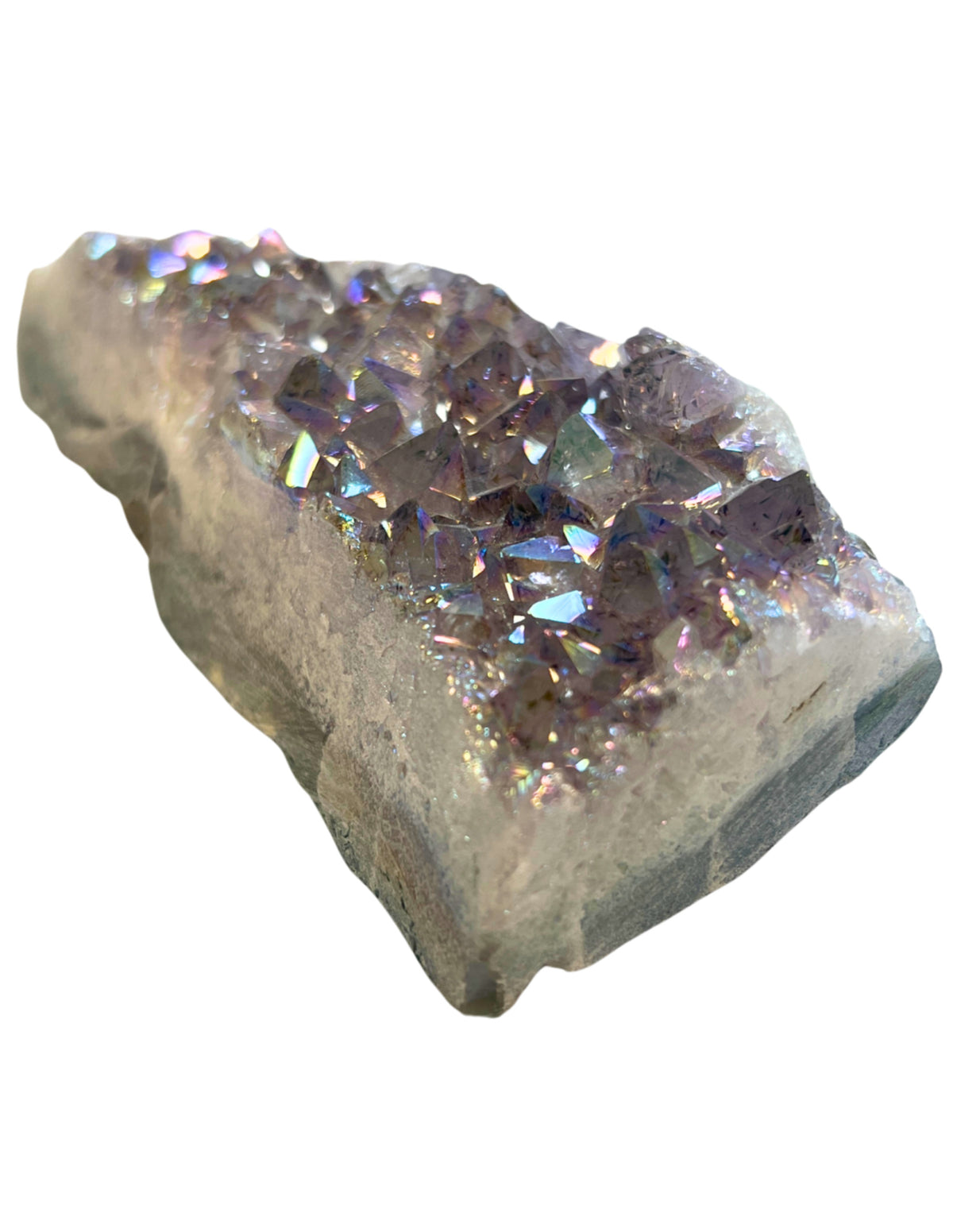 Ametist aura, belagd med metall, 13,5 cm, nr 5
