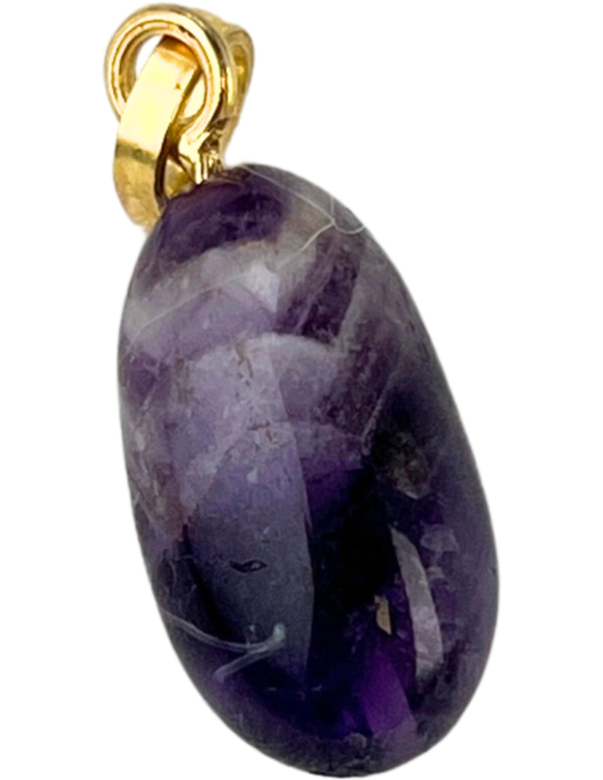 Ametist hänge i 925 silver, förgyllt, 1,5 cm