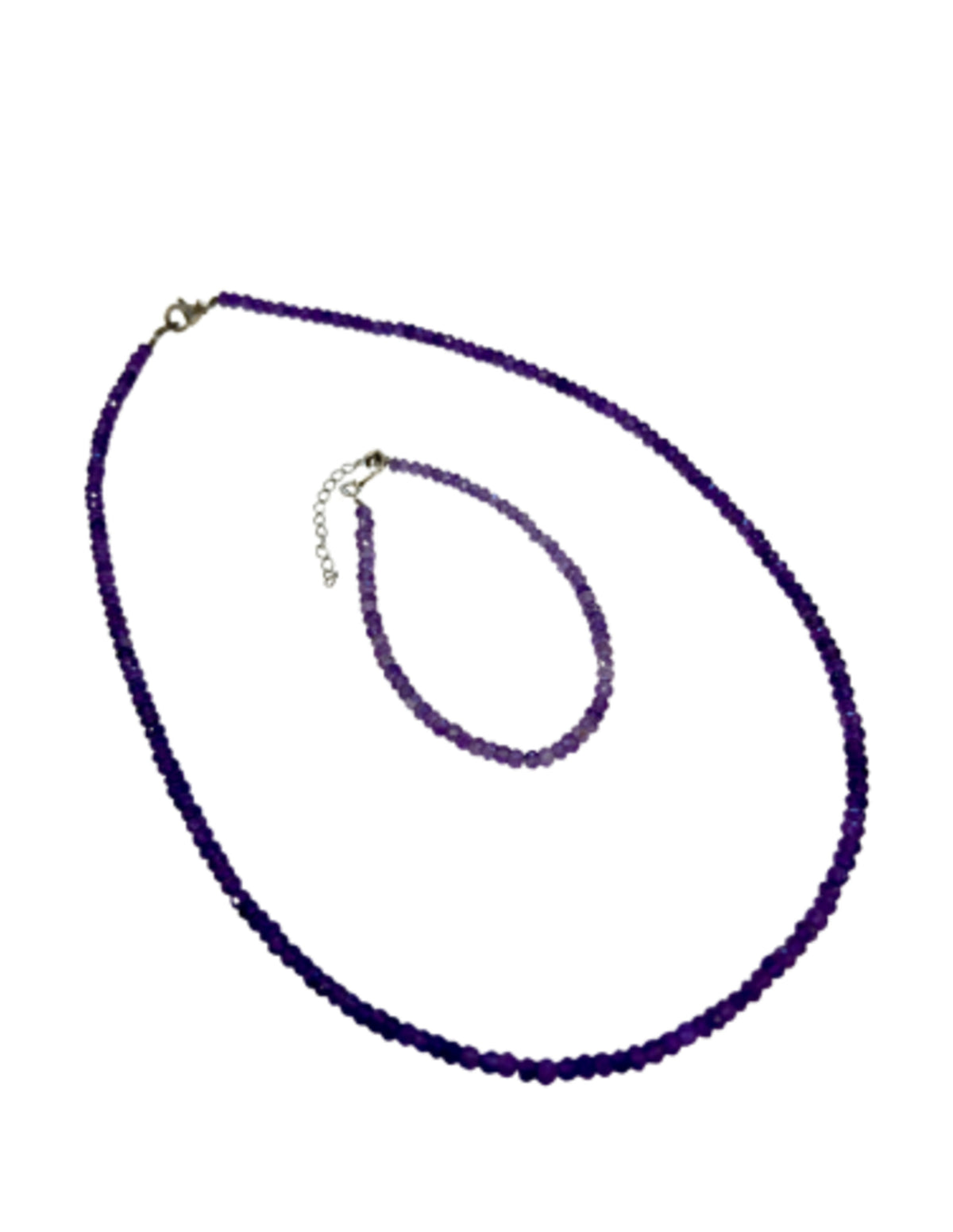 Ametist smyckesset Summer Vibes, halsband och armband