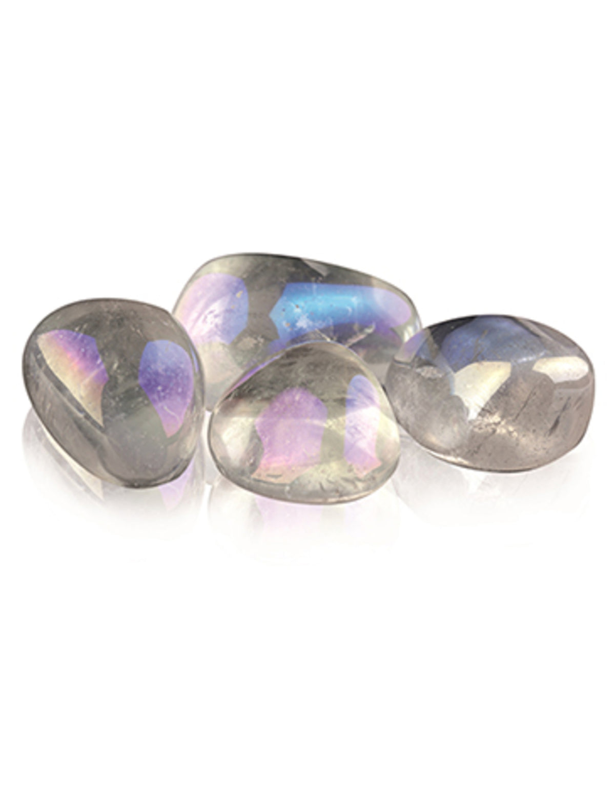 Angel aura trumlade stenar (belagd bergkristall), 100 g