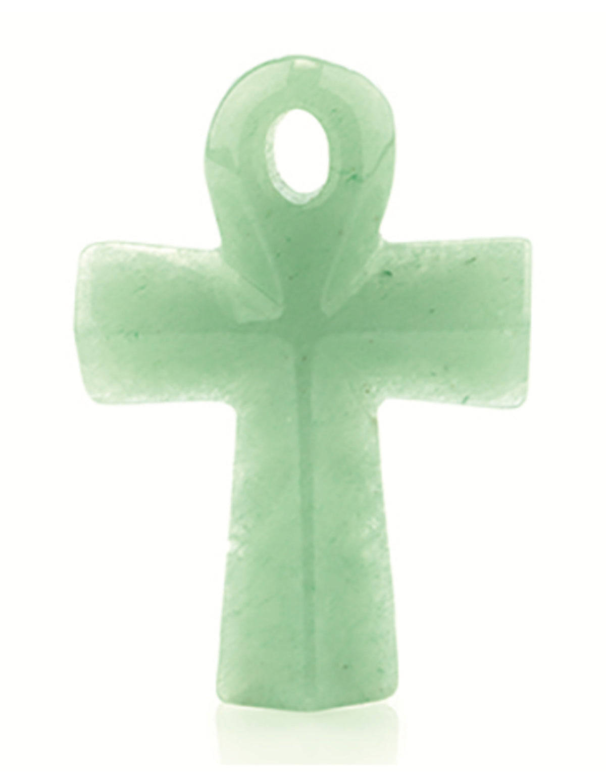 Aventurin ankh, grön, 4 cm, som hänge