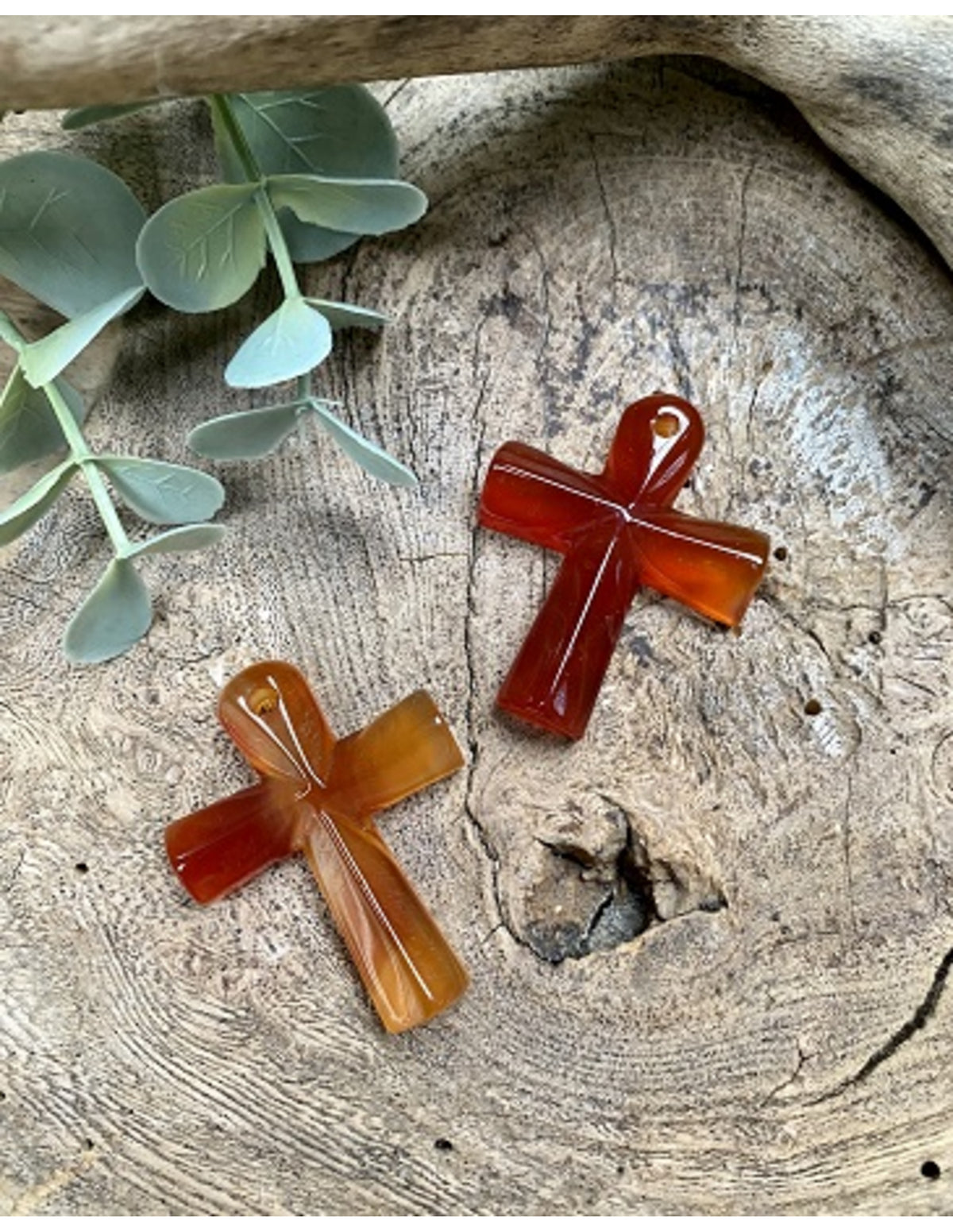Karneol ankh, hänge i egyptisk symbolform