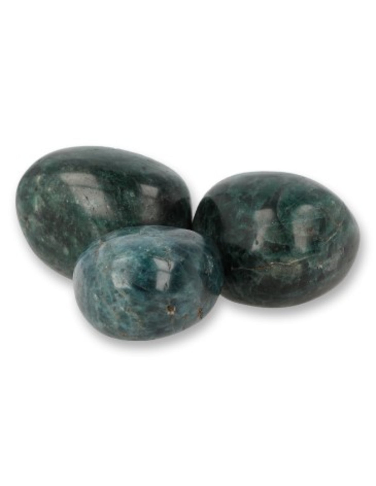 Apatit trumlade stenar, grön, 2 till 4 cm, 500 g