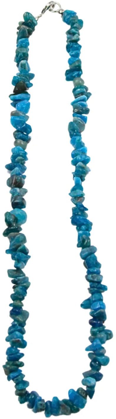 Apatit halsband med splitstenar, 45 cm