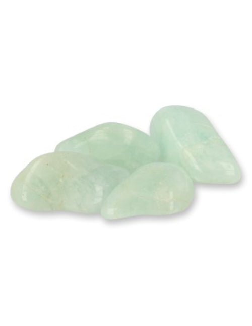 Akvamarin trumlade stenar, A-kvalitet, 50 g (ca 3 till 4 st)