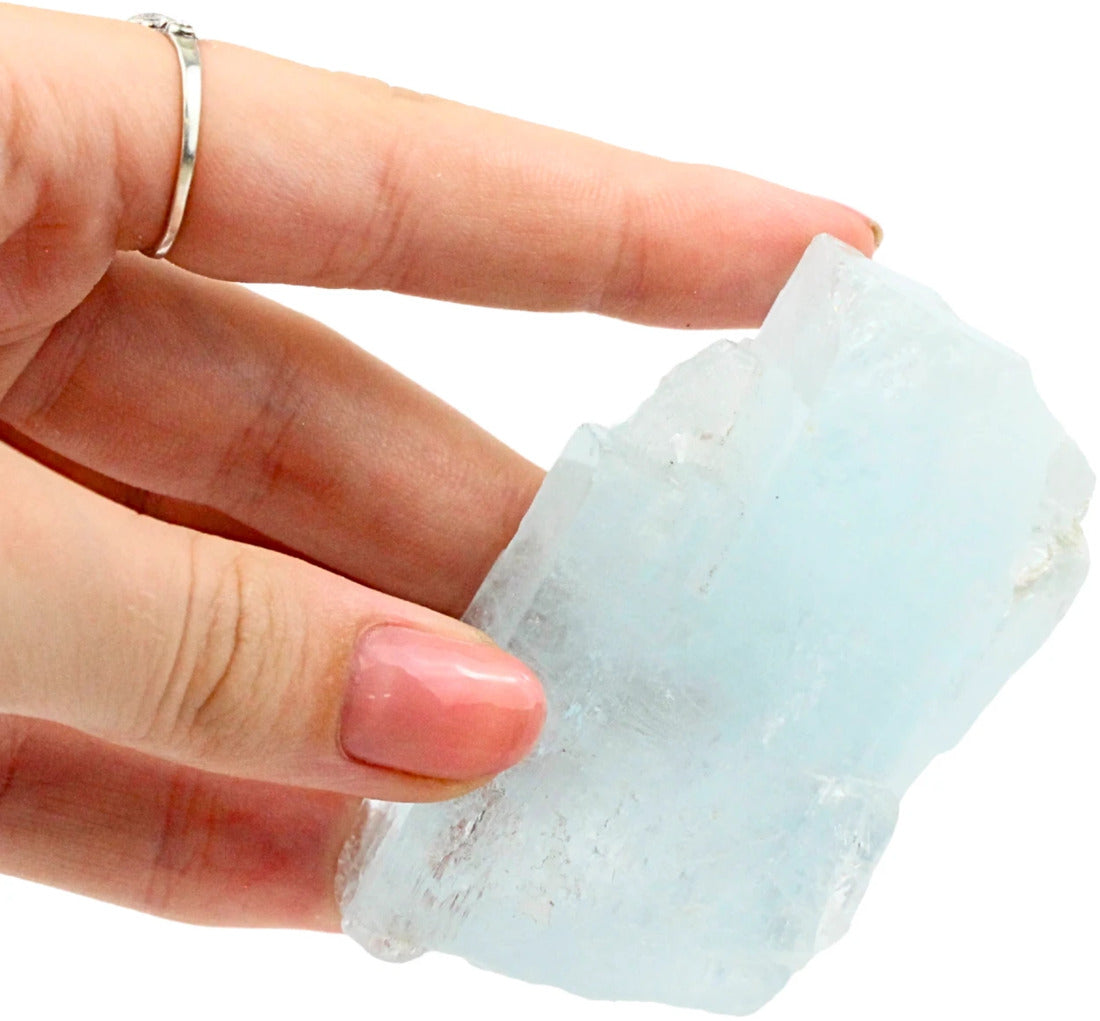 Akvamarin kristall AA-kvalitet, Kina, 100 g, nr 20