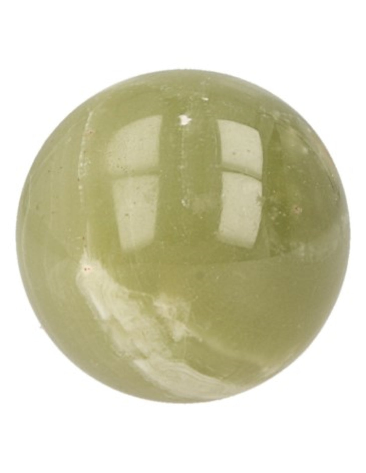 Aragonit kula, grön, onyxmarmor, 3,5 cm