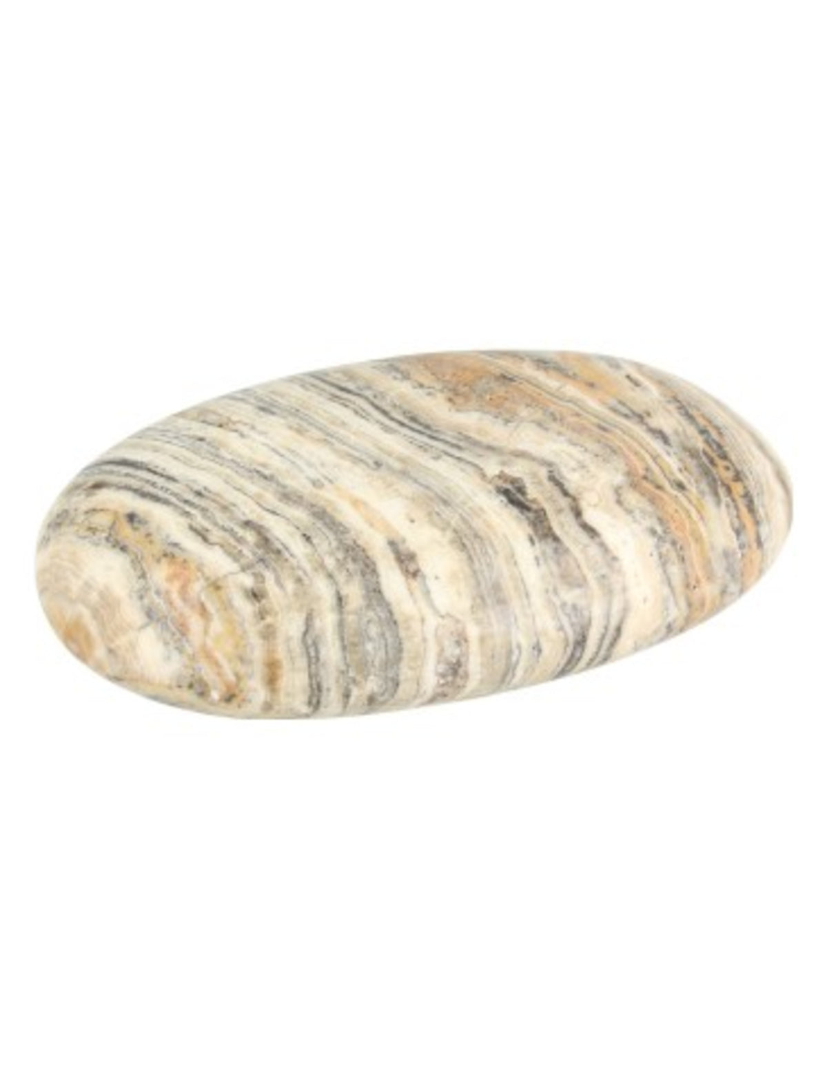 Aragonit zebra handsten, jätte, 15,5 x 10 x 3,5 cm, nr 1