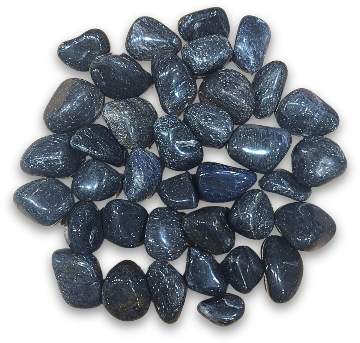 Aventurin trumlade stenar, blå, 2 till 4 cm, 500 g