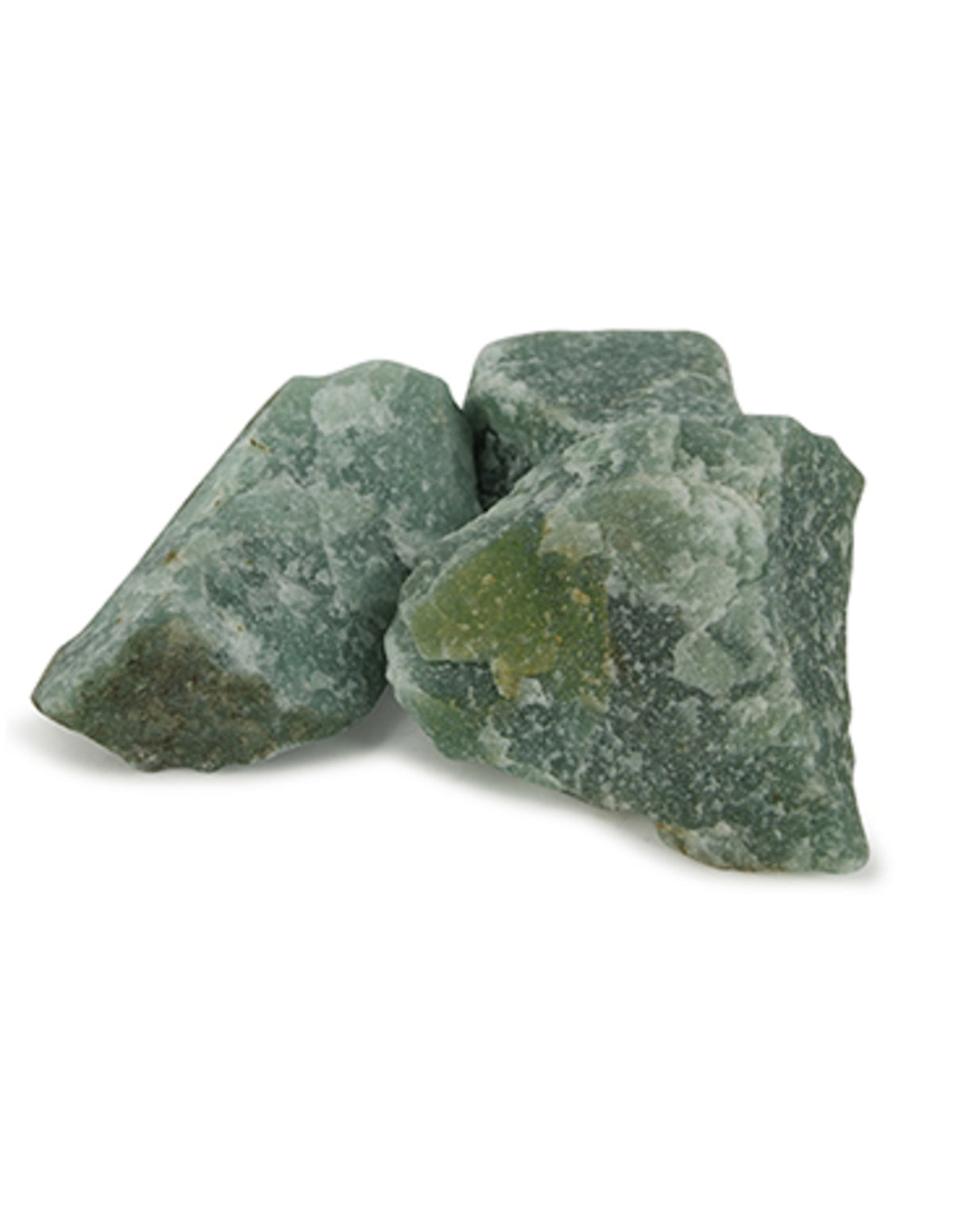 Aventurin grön råa stenbitar, Indien, 250 g