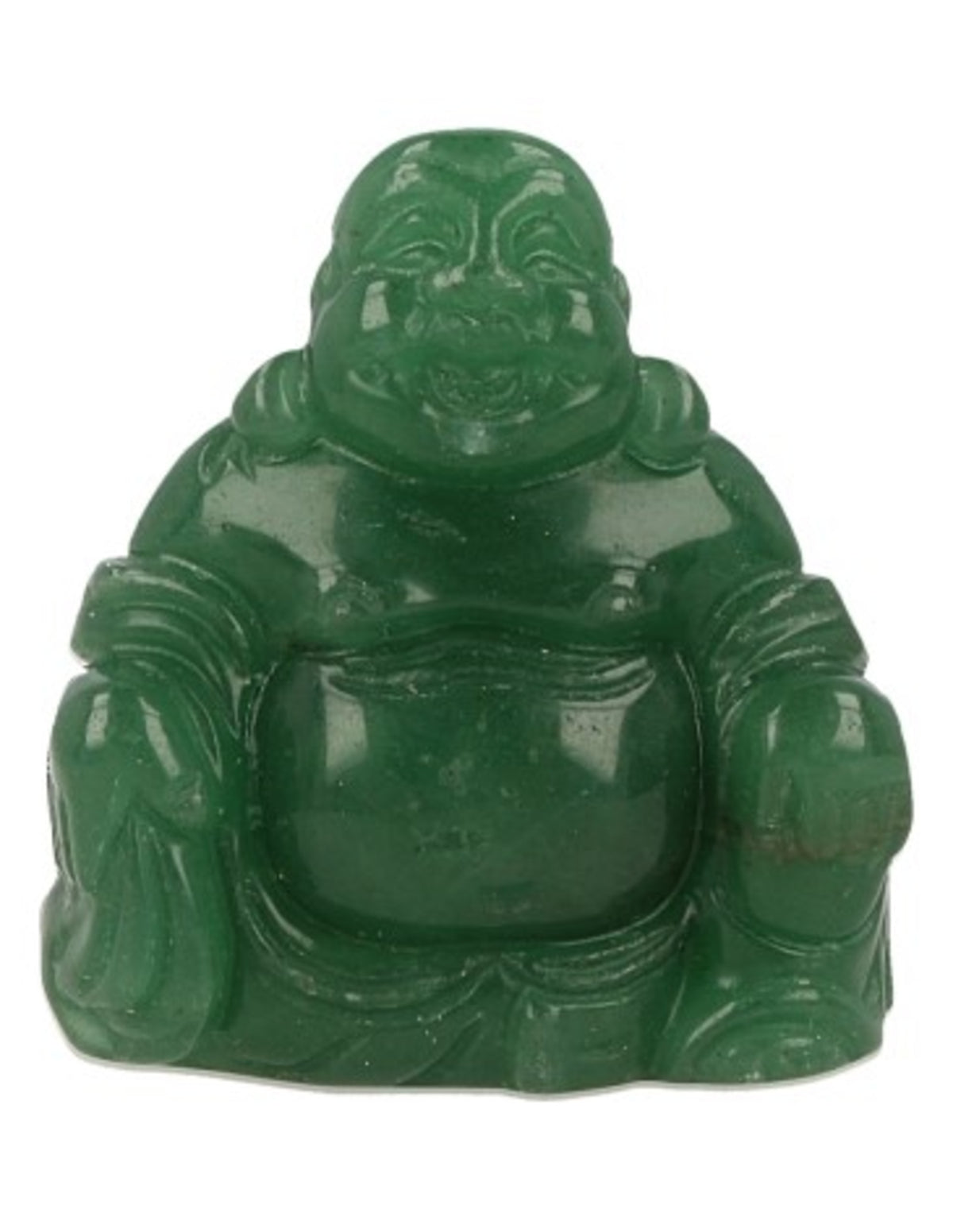 Aventurin Buddha, grön figur, 5 cm