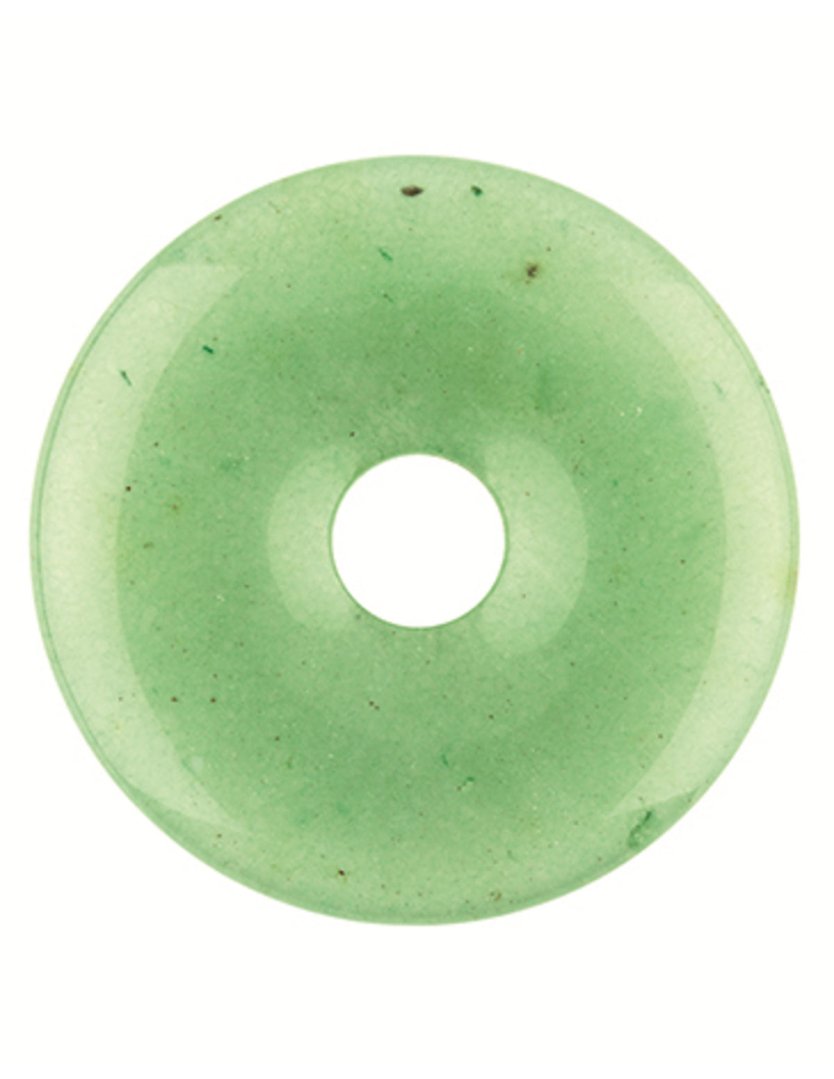 Grön aventurin donut, polerad, 30 mm