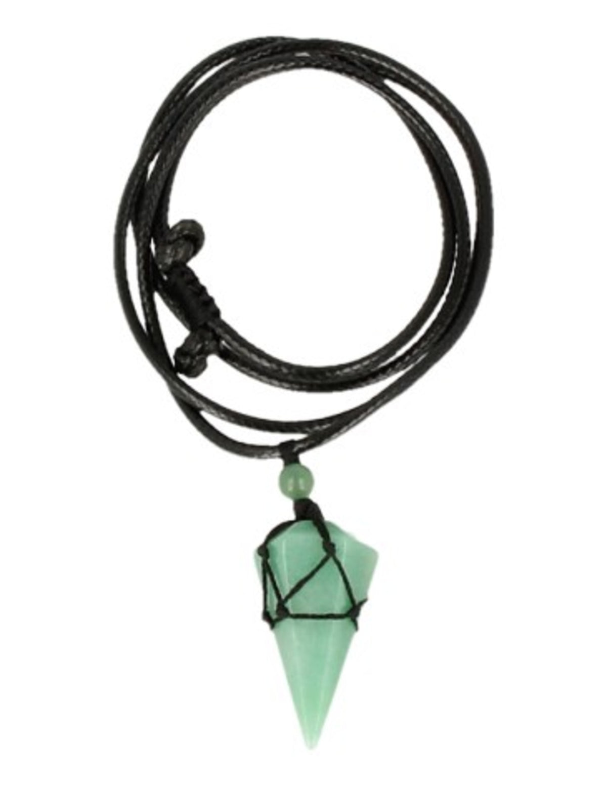 Grön aventurin halsband för män, konhänge