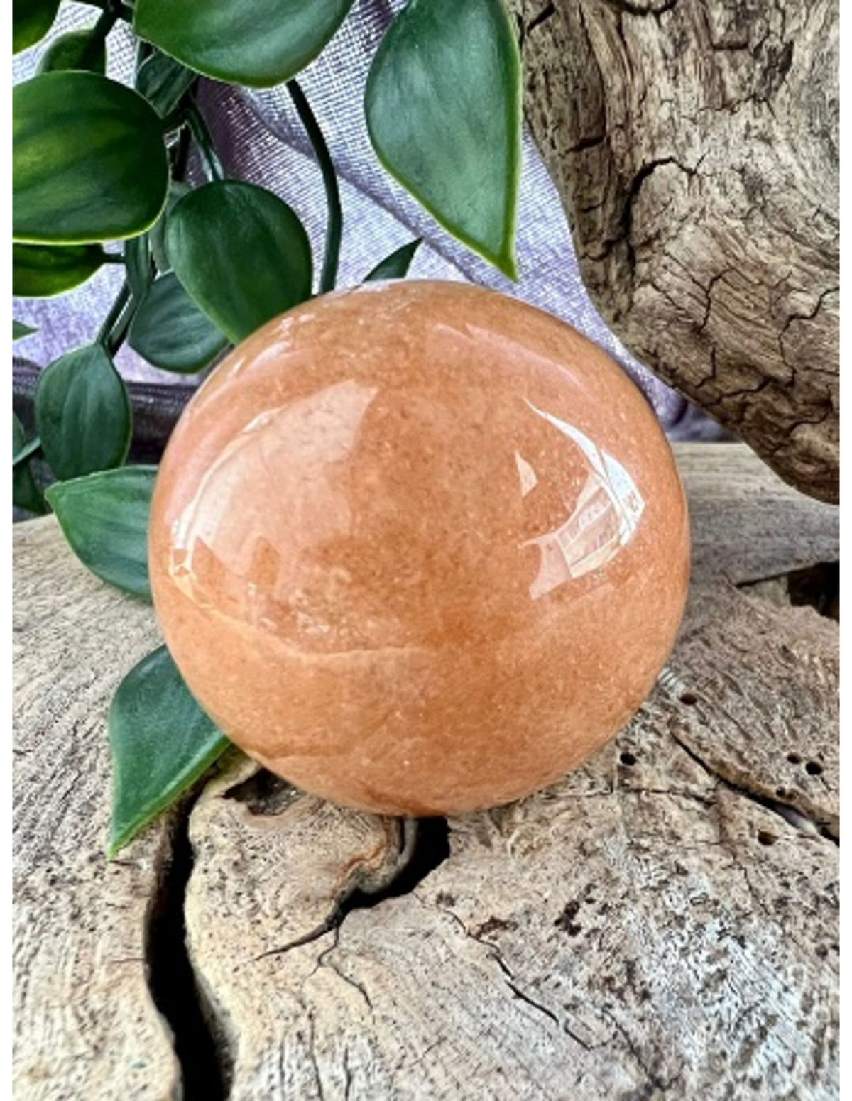 Aventurin kula, orange, 40 mm
