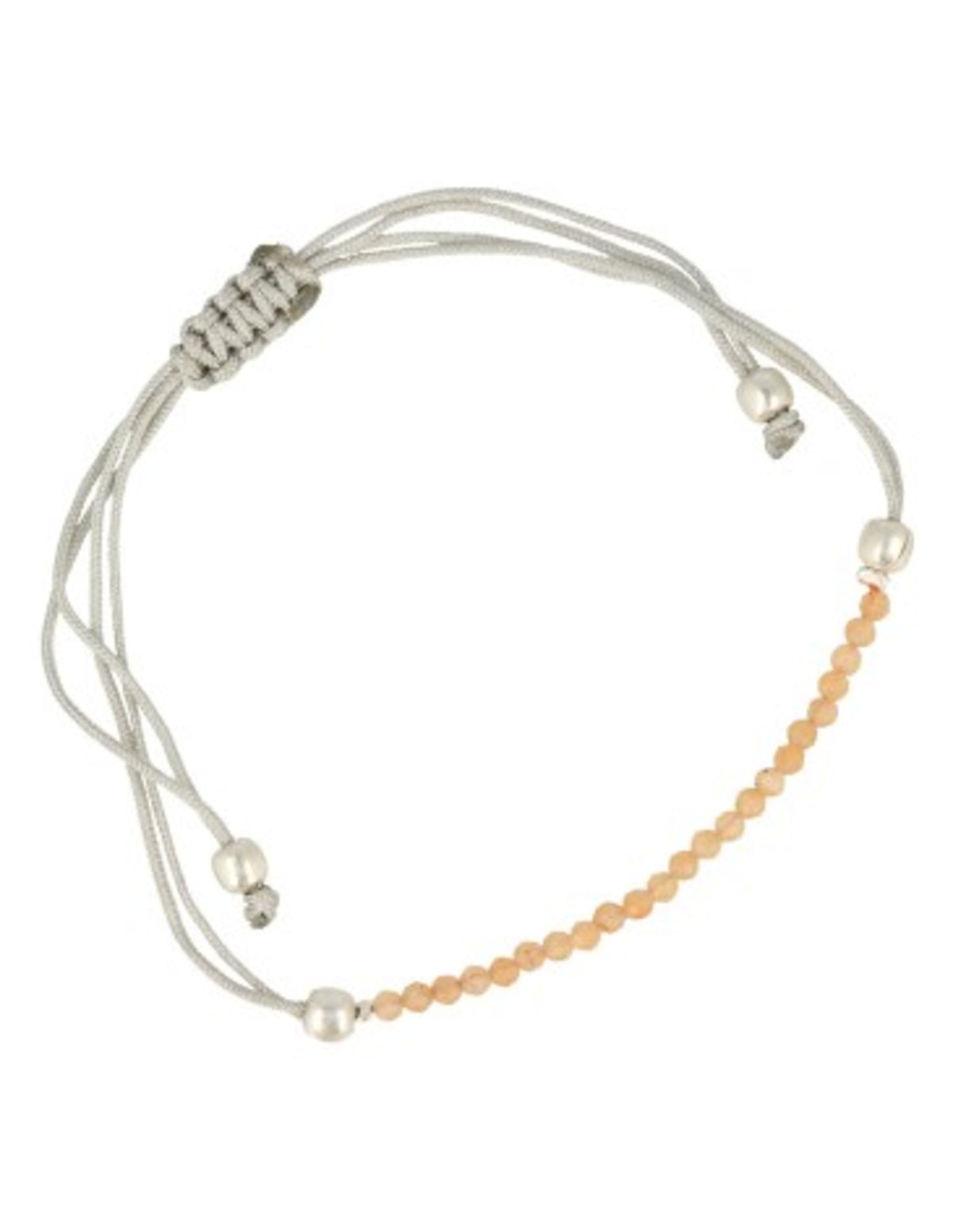 Persika aventurin armband, sommar, skjutknut