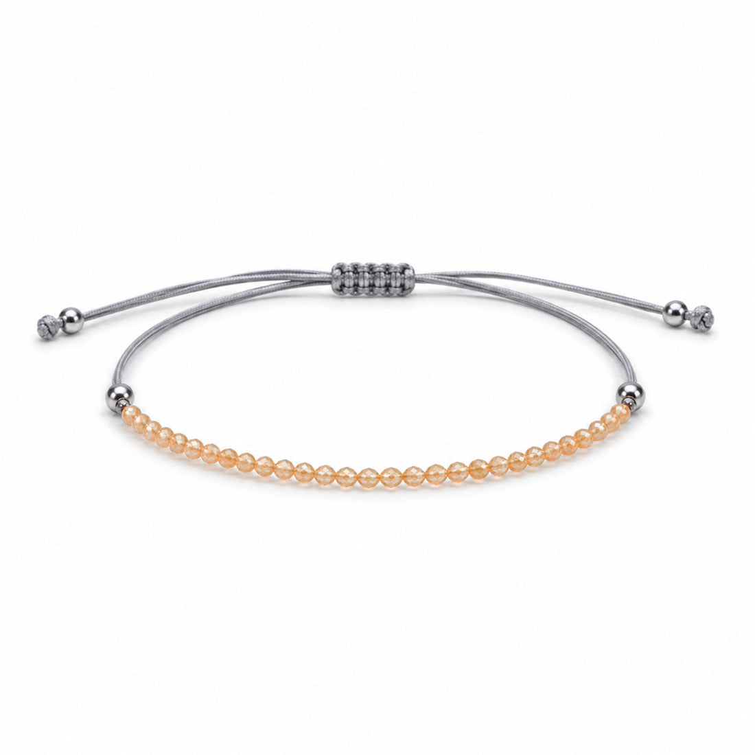 Persika aventurin armband, fasettslipade stenar