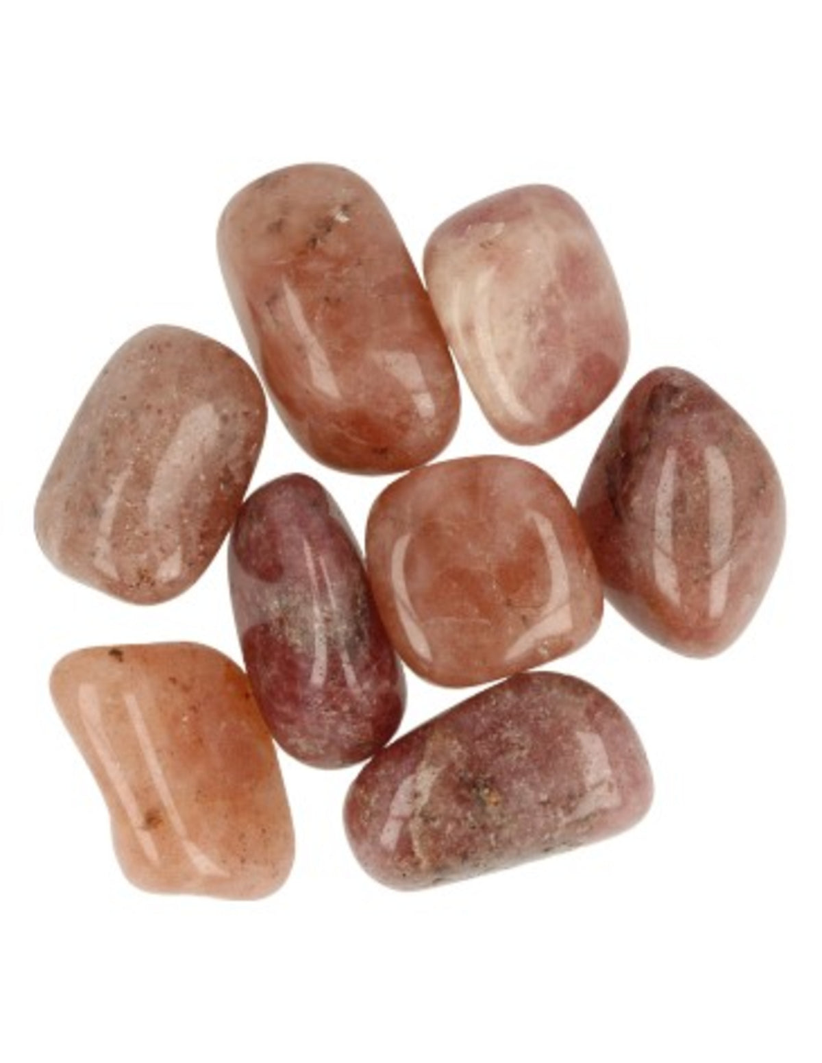 Aventurin trumlade stenar, röd, A-kvalitet, 100 g (ca 8 st)