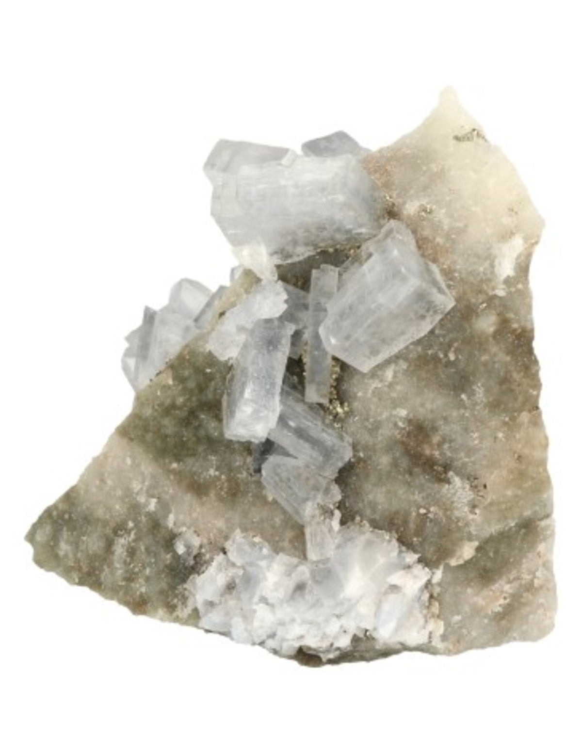 Baryt blå med pyrit, rå AA-kvalitet, Rumänien, 185 g, nr 1116