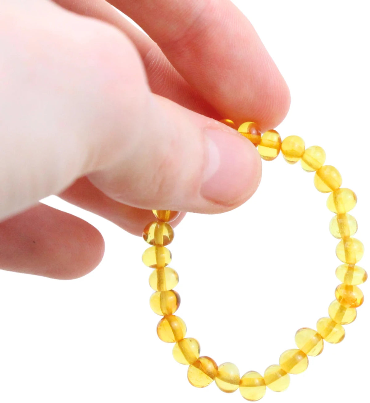 Bärnsten armband för barn, gult