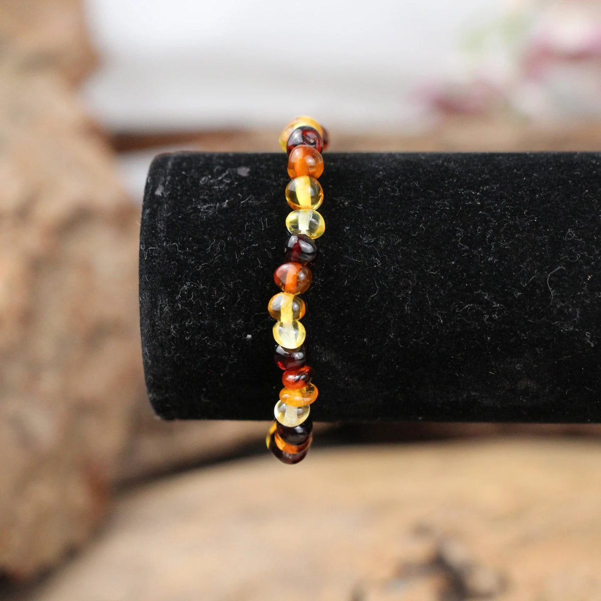 Bärnsten armband för barn, flerfärgat