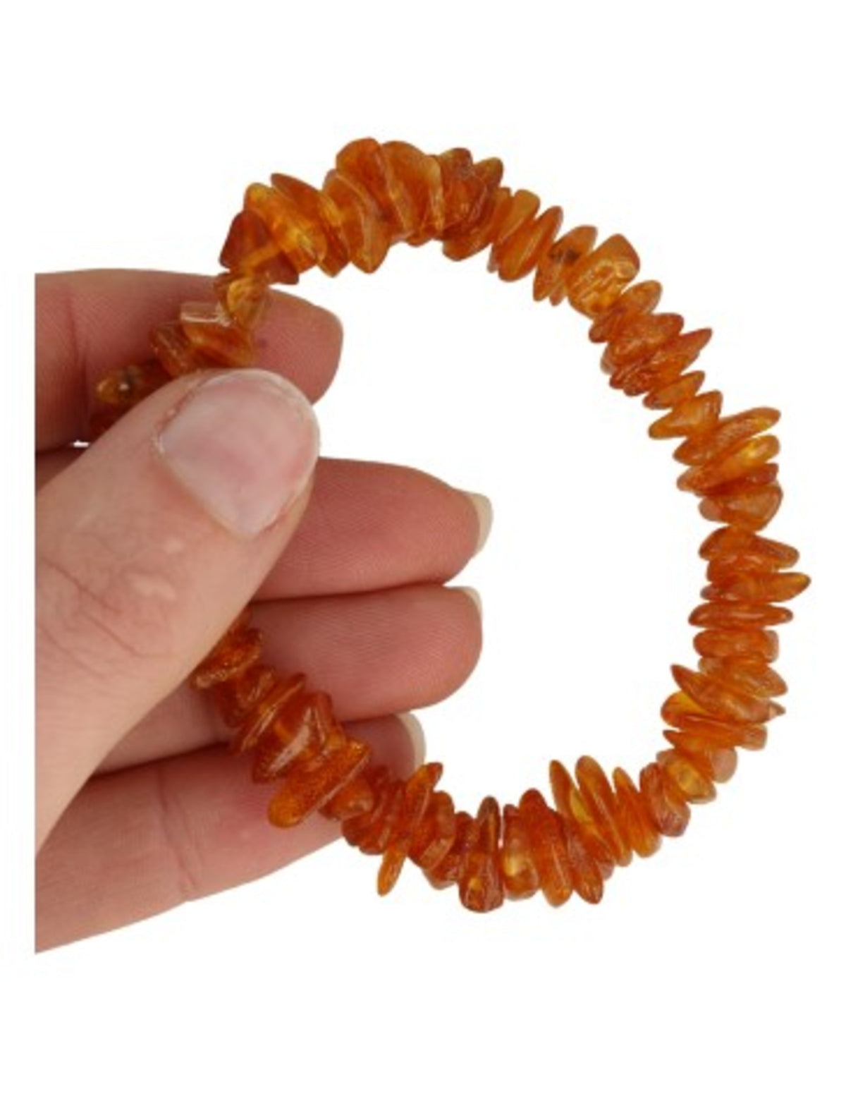 Bärnsten armband med splitstenar, gult