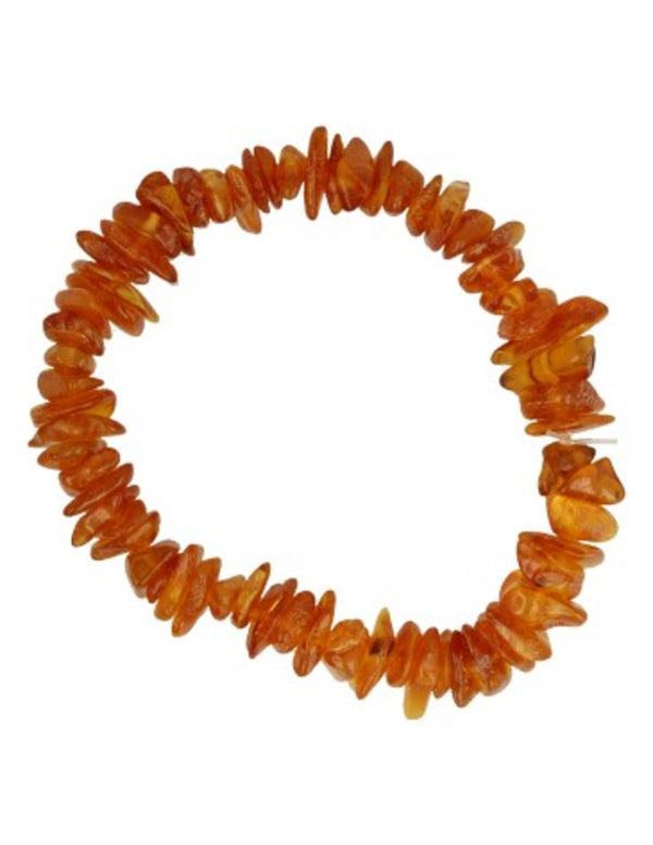 Bärnsten armband med splitstenar, gult