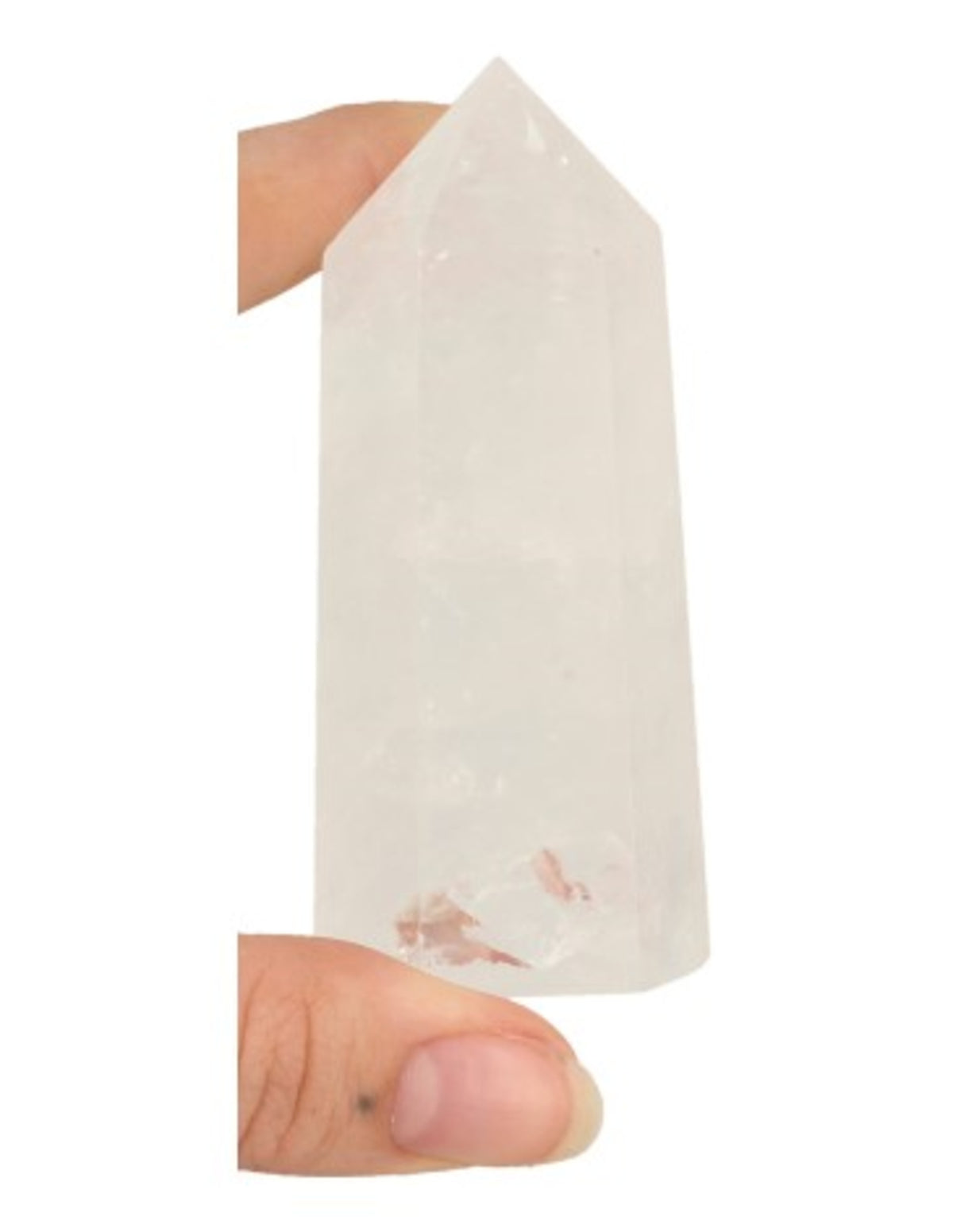 Bergkristall spets, 7 till 8 cm, 100 till 125 g