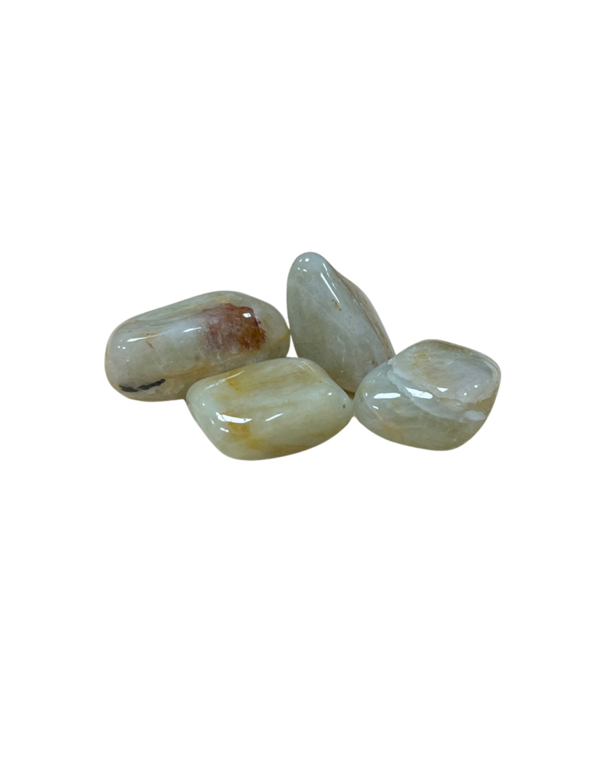 Beryll trumlade stenar, grön, 100 g