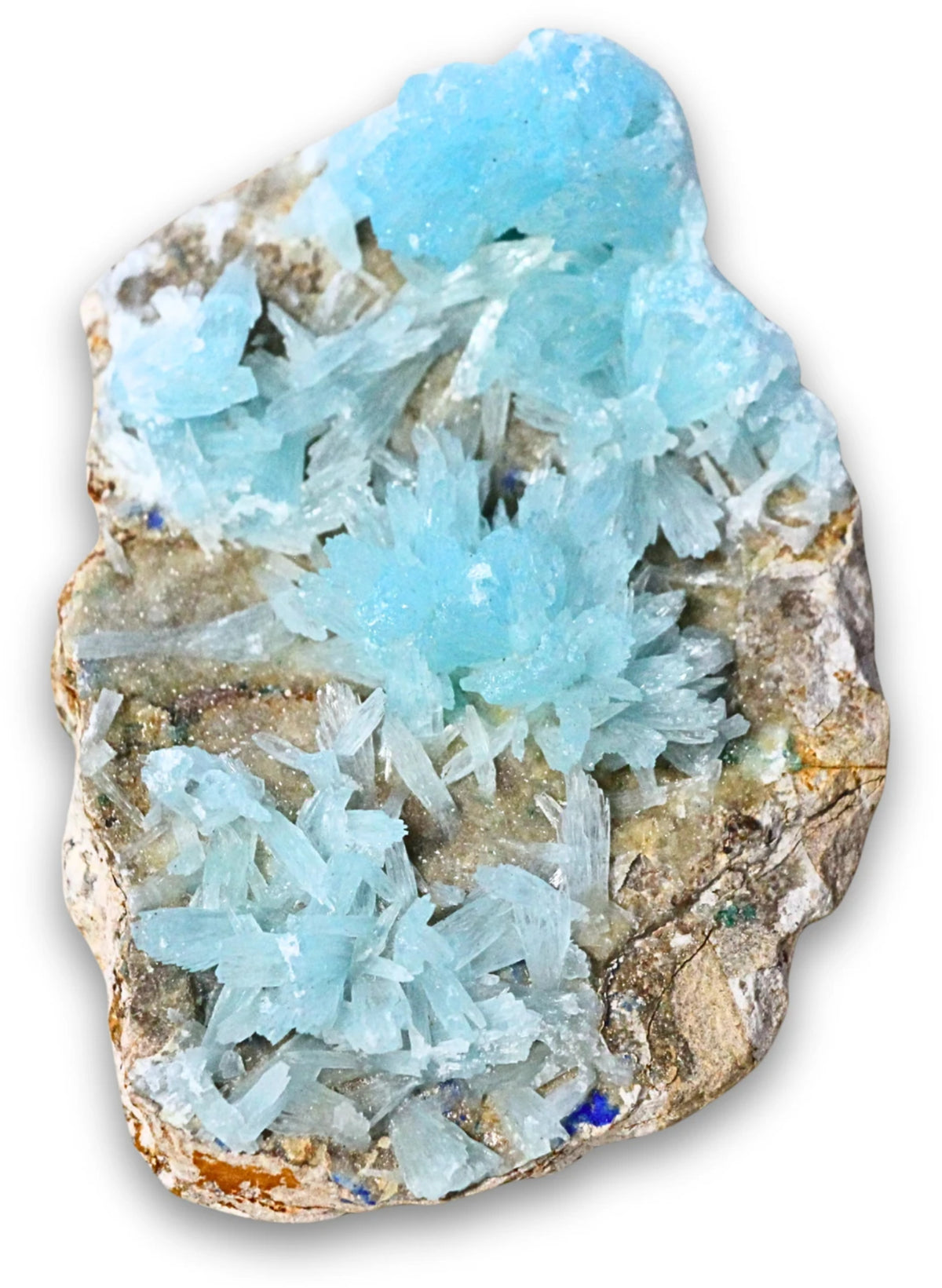 Aragonit blå kristaller, 10 cm, 230 g, nr 6