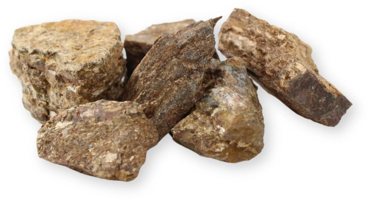 Bronsit råa stenar, bitar från Brasilien, 250 g