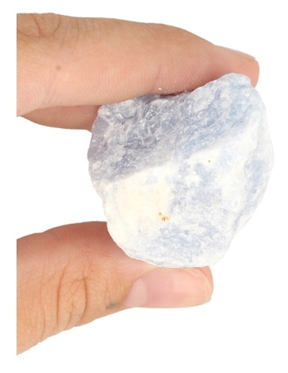 Kalcit blå råa stenar, bitar 3 till 5 cm, 250 g