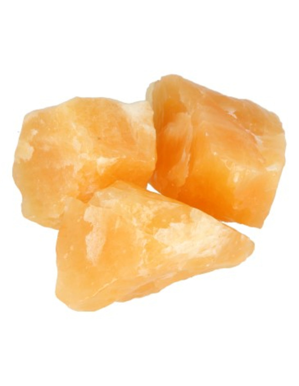 Kalcit gul råa stenar, bitar 2 till 4 cm, 250 g