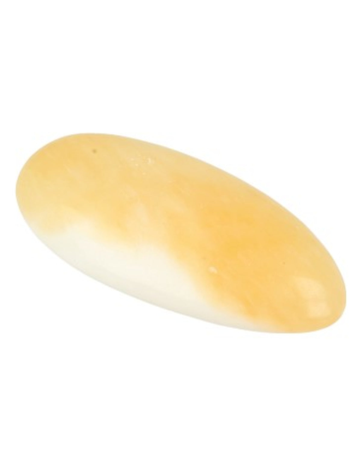 Gul kalcit trumlad sten, A-kvalitet, Madagaskar, 4 till 5 cm